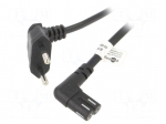 Cable | 2x0.75mm2 | PVC | 5m | black | 2.5A | 250V | Sonos