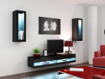 Cama Living room cabinet set VIGO NEW 11 black/black gloss
