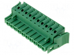 Connector: pluggable terminal block | plug | female | 12A | 250V | 1x10