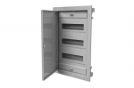 Distribution board flush 36+6 modules with metal doors and clamps (N+PE) IP40