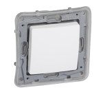 Two-way switch Niloe - 1-gang IP 44 - 10 AX - 250 V -automatic terminals -white