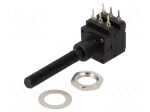 Potentiometer: shaft | 20k&Omega; | 200mW | THT | 6mm | plastic | stereo | carbon