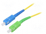 Fiber patch cord | OS2 | SC/APC,SC/UPC | 15m | 9/125um | LSZH | yellow