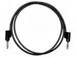 Test lead | 15A | banana plug 4mm,both sides | Urated: 1kV | black