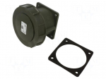 Connector: AC supply 3-phase | socket | female | 32A | 400VAC | IP67