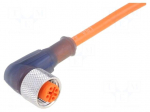 Cable: for sensors/automation | M12 | PIN: 3 | straight | 2m | plug | 4A