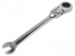 Wrench: combination spanner | rattle,with joint | 10mm
