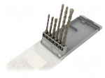 Drill set | for concrete | concrete,brick type materials | 6pcs.