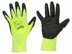 Protective gloves | Size: 8,M | Resistance to: cutting | warning