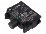 Illuminating unit | 22mm | 45 | front fixing | 24&divide;240VAC | green