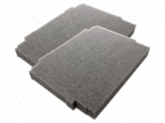 Foam insert | graphite | 386x286x40mm | 2pcs.