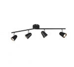 Trio Toulouse LED spotlight 4-pc matt black gaismeklis R82124132 4017807425192