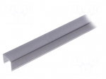 Cover for LED profiles | black | 1m | G22S | push-in