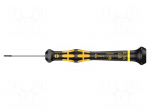 Screwdriver: precision | slot | 0.8x0.16mm | Overall len: 137mm | ESD