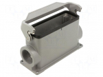 Enclosure for connectors: HDC | IP65 | Han&reg; B | Locking: with latch