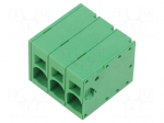 Connector: PCB terminal block | terminal | 66A | 600V | straight | 1x3