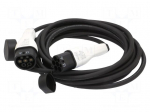 EMobility: cable | 1x0.75mm2,3x6mm2 | 230VAC | 7.4kW | IP55 | 10m | 32A