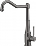 Kitchen faucet with rectangular spout