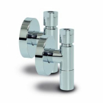 Noslēgvārstu komplekts 1/2x3/8",S54 hroms Noslēgvārstu komplekts S54 hromēts