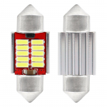 Autolambid, Mootorratta ja traktori valgustid // Auto LED-pirnid ja komplektid // Led canbus 4014 10smd festoon c5w c10w c3w 31mm white 12v 24v amio-01288
