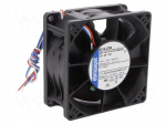 Fan: DC | axial | 48VDC | 80x80x38mm | 220m3/h | 71dBA | ball