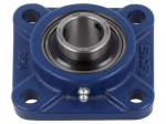 Bearing: bearing unit | adjustable grip,with square flange | 25mm