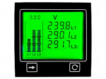 Meter: power | digital,mounting,programmable | on panel | 4 digit