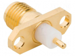 Connector: SMA | socket | female | straight | 50&Omega; | soldering | PTFE