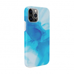 Back panel cover Evelatus Apple iPhone 12 Pro Max Premium Silicone case Customized Print Blue