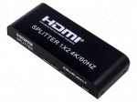 Splitter | HDMI 2.0 | PnP | black | Input: DC socket,HDMI socket
