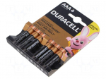 Battery: alkaline | AAA | 1.5V | non-rechargeable | 6pcs | BASIC