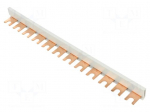 Busbar | 16mm2 | Poles: 1 | Urated: 400V | fork | Pitch: 17.8mm | L: 210mm