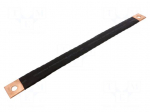Braids | insulated earthing tape | W: 40mm | 95mm2 | &Oslash;1: 17mm | &Oslash;2: 17mm