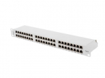 PATCH PANEL 48 PORT 1U 19" CAT6 FTP SHIELDED GRAY LANBERG
