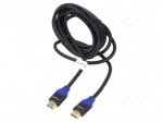 Cable | HDMI plug,both sides | PVC | 3D,4K,ARC,CEC 2.0,HDR | 1.8m
