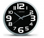 Esperanza EHC013K Wall Clock - Zurich - Black Quartz clock Oval Black, White