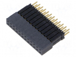 Connector: pin strips | socket | male | PIN: 24 | straight | THT | 2.54mm