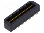 Connector: PCB to PCB | socket | male | PIN: 28 | QTE | vertical | 2A | SMT