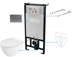 6-in-1 concealed toilet set