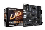 Gigabyte A520M DS3H V2 Motherboard - Supports AMD Ryzen 5000 Series AM4 CPUs, up to 4733MHz DDR4 (OC), PCIe 3.0 x16, GbE LAN, USB 3.2 Gen 1