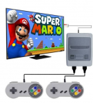RoGer SFC620-LD Super Mini SFC Gamin console / 620 Retro 8-bit games / 2x Gamepads