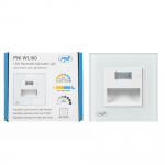 PNI WL100 LED Lamp for Stair Step Lighting, Recessed Mounting, with Motion Sensor, Light Sensor, Adjustable Light Color, Adjustable Light Intensity, Night Mode, Day Mode, 1.5W, 150 lm