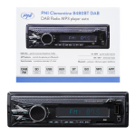 DAB and RDS radio MP3 player car PNI Clementine 8480BT 4x45w, 12 / 24V, 1 DIN, with SD, USB, AUX, RCA, Bluetooth and 1.5A USB for phone charging