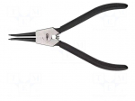 Pliers | for circlip | external | 19&divide;60mm | Pliers len: 180mm | &Oslash;: 1.3mm