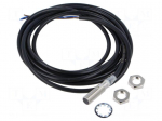 Sensor: inductive | OUT: PNP / NO | 0&divide;2mm | 10&divide;30VDC | M8 | 2m | IP67