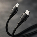 USB Type-C to Lightning cable iKaku KSC-953, 1 m, black