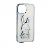 Back panel cover iLike Apple iPhone 11 Silicone Case Print Desire Rabbit Blue