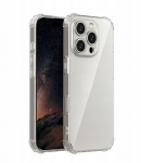 Back panel cover iLike Apple iPhone 17 Anti Shock 1,5 mm case big hole Transparent