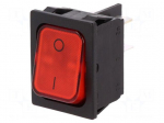 ROCKER | DPST | Pos: 2 | OFF-ON | 20A/250VAC | red | IP40 | 100m&Omega; | -20&divide;85&deg;C