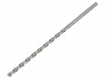 Drill bit | for metal | &Oslash;: 3.3mm | L: 106mm | Working part len: 69mm